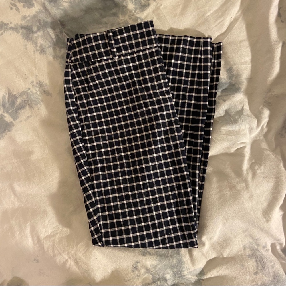 🌻2/$20Gingham Navy Loft Pants